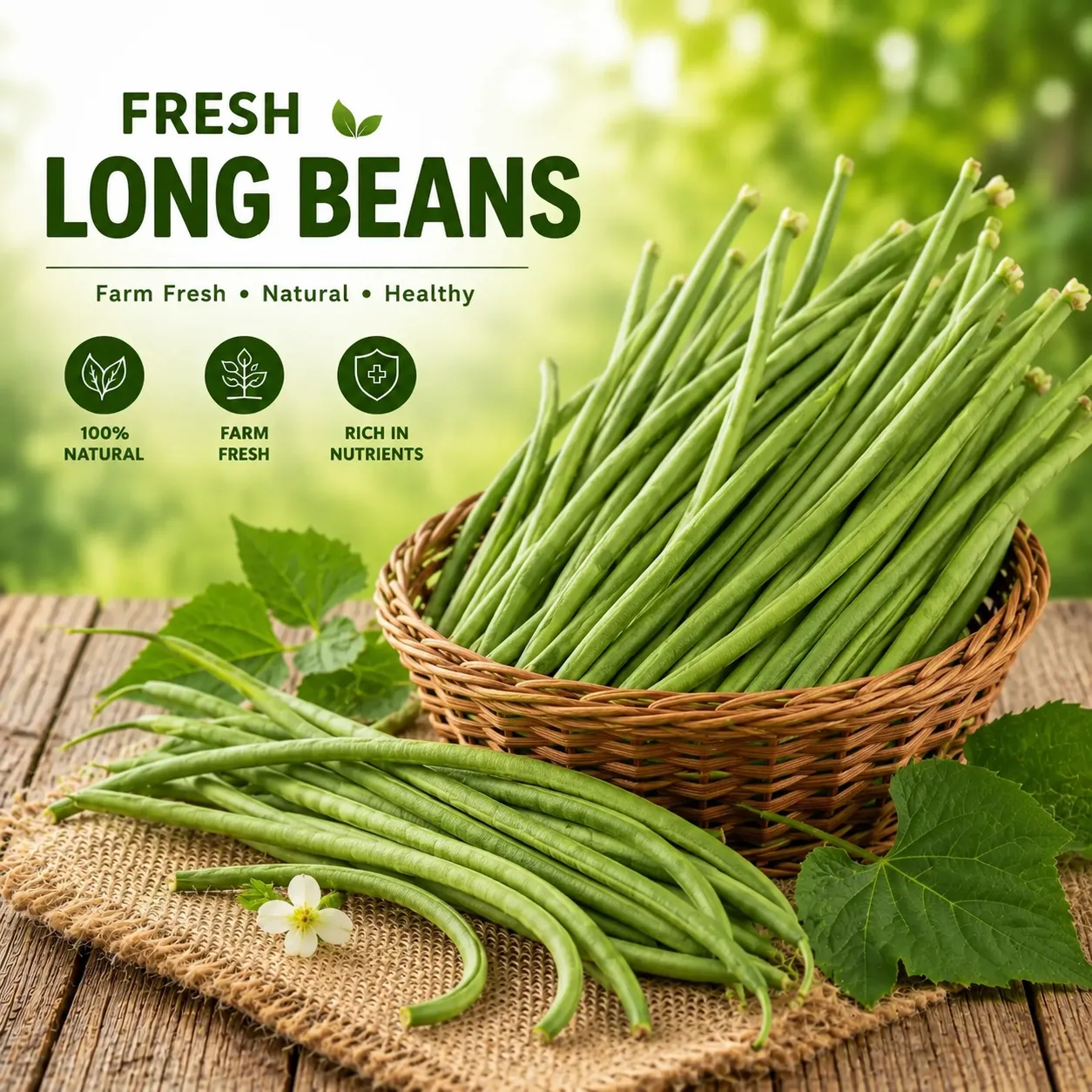 Fresh Long Beans – Soft, Fresh &amp;amp; Healthy 🌿🥬
